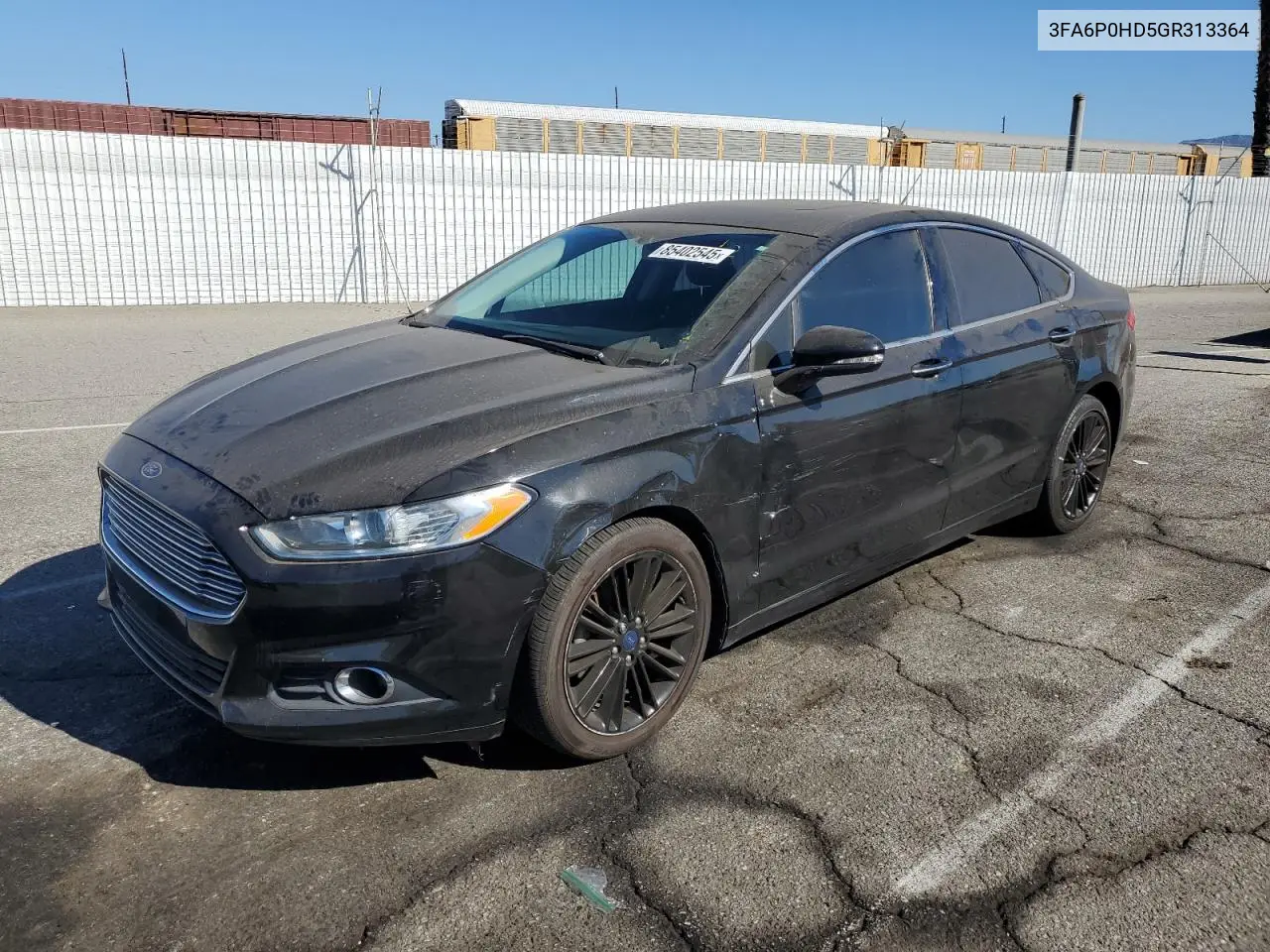 3FA6P0HD5GR313364 2016 Ford Fusion Se