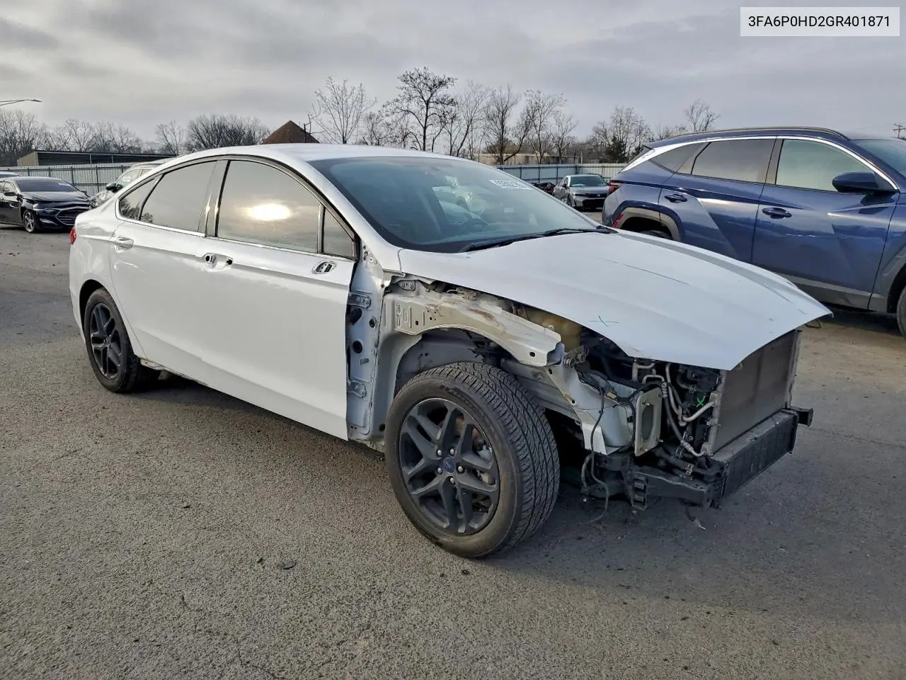 3FA6P0HD2GR401871 2016 Ford Fusion Se