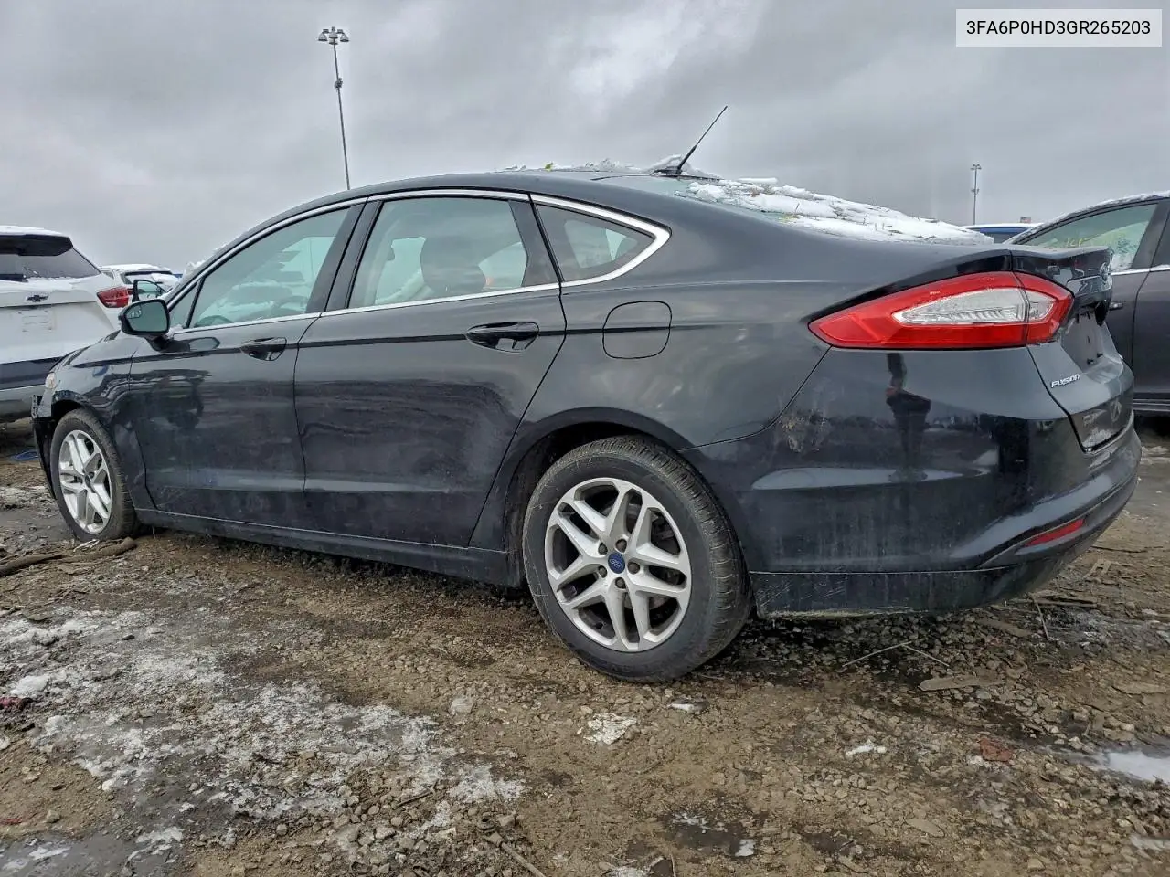 3FA6P0HD3GR265203 2016 Ford Fusion Se