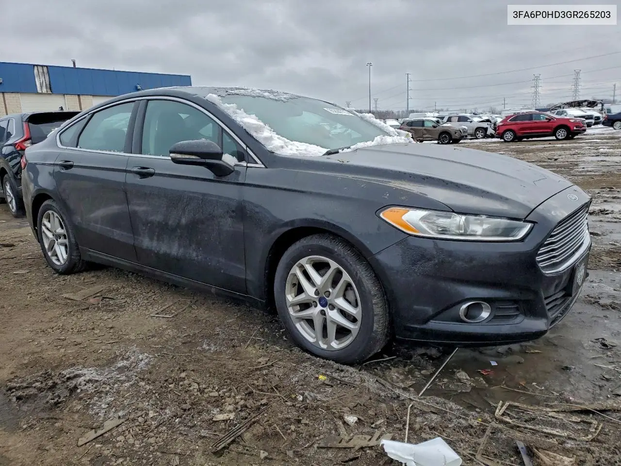 3FA6P0HD3GR265203 2016 Ford Fusion Se