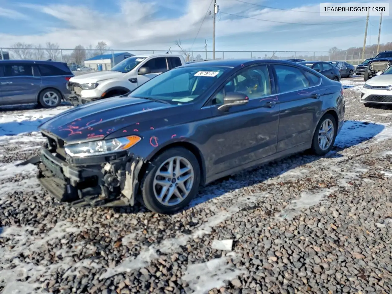 1FA6P0HD5G5114950 2016 Ford Fusion Se