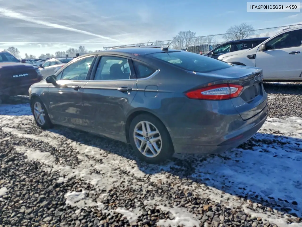 1FA6P0HD5G5114950 2016 Ford Fusion Se