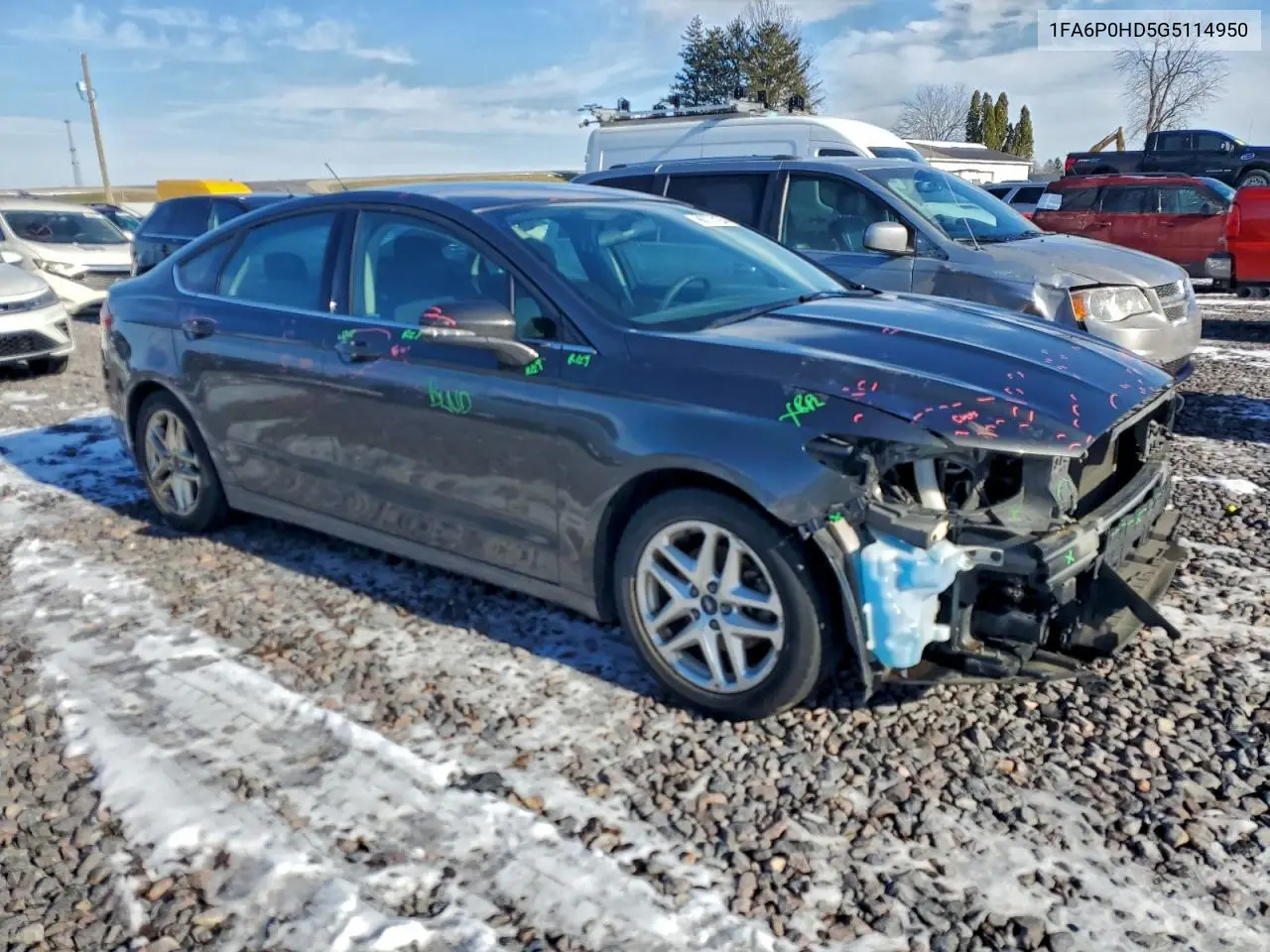 1FA6P0HD5G5114950 2016 Ford Fusion Se