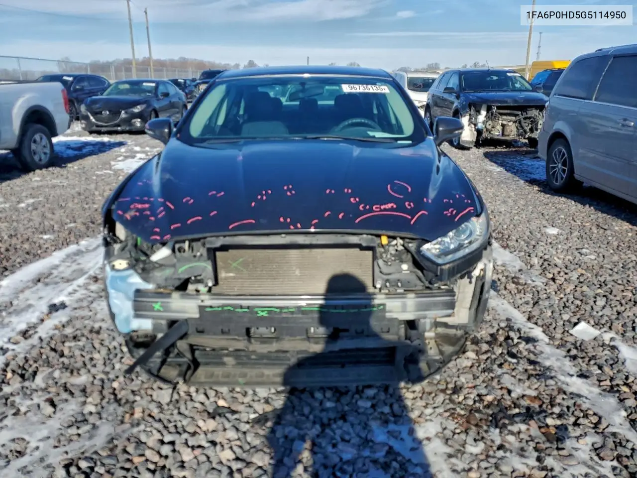 1FA6P0HD5G5114950 2016 Ford Fusion Se