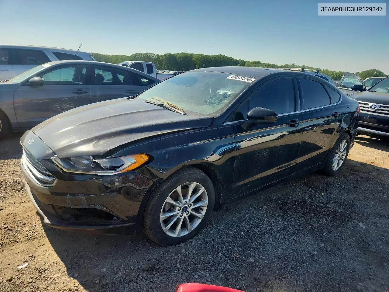 3FA6P0HD3HR129347 2017 Ford Fusion Se