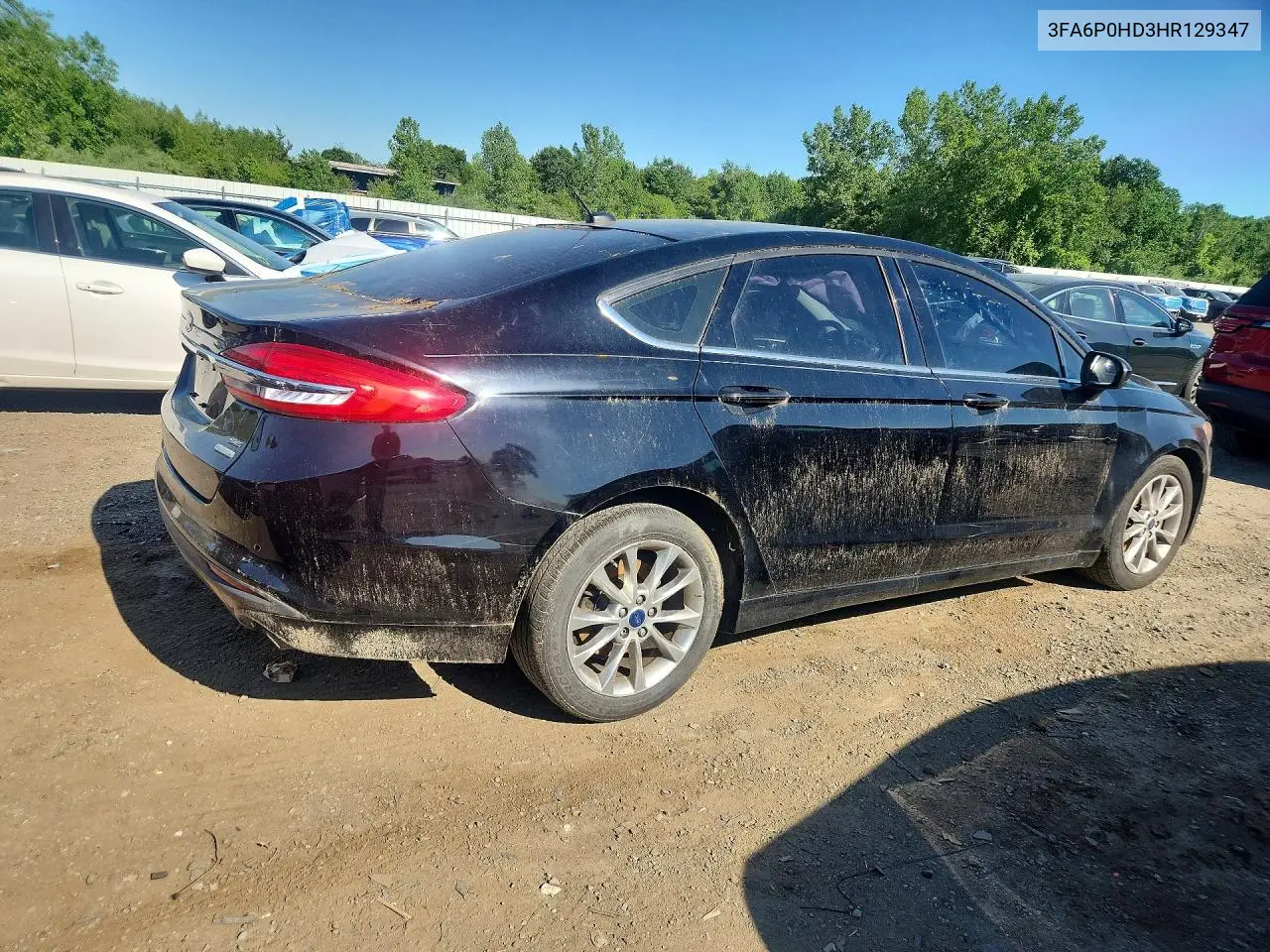 3FA6P0HD3HR129347 2017 Ford Fusion Se