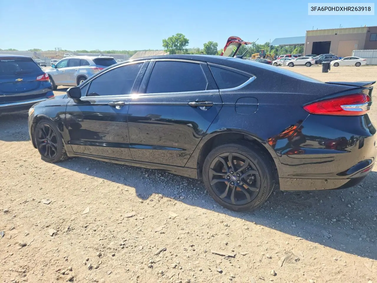 2017 Ford Fusion Se VIN: 3FA6P0HDXHR263918 Lot: 57205656