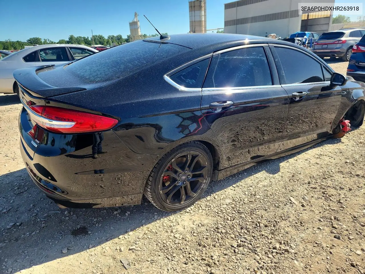 2017 Ford Fusion Se VIN: 3FA6P0HDXHR263918 Lot: 57205656