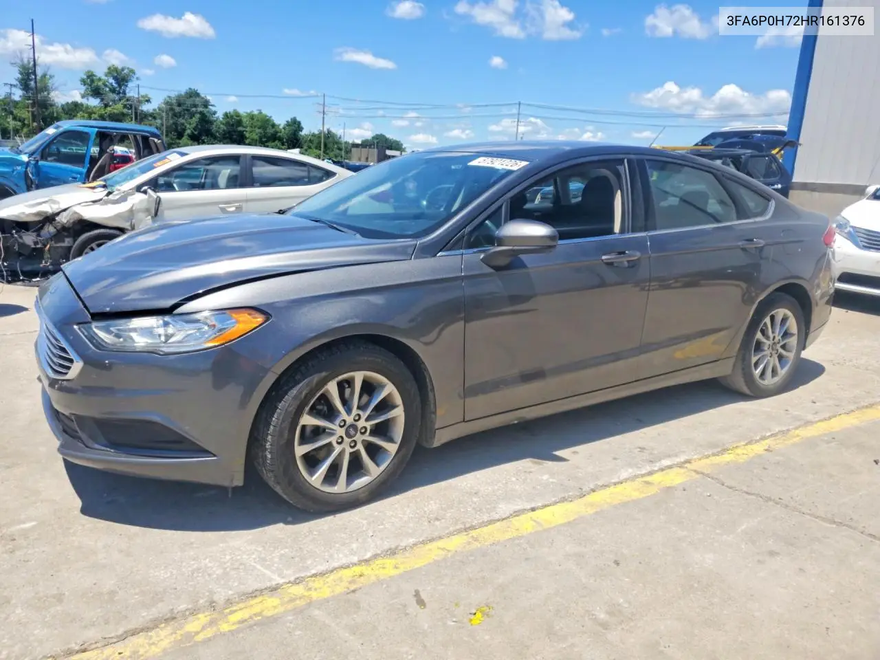 2017 Ford Fusion Se VIN: 3FA6P0H72HR161376 Lot: 57921226