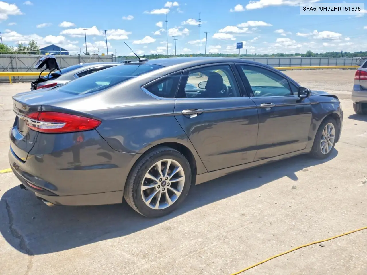 2017 Ford Fusion Se VIN: 3FA6P0H72HR161376 Lot: 57921226