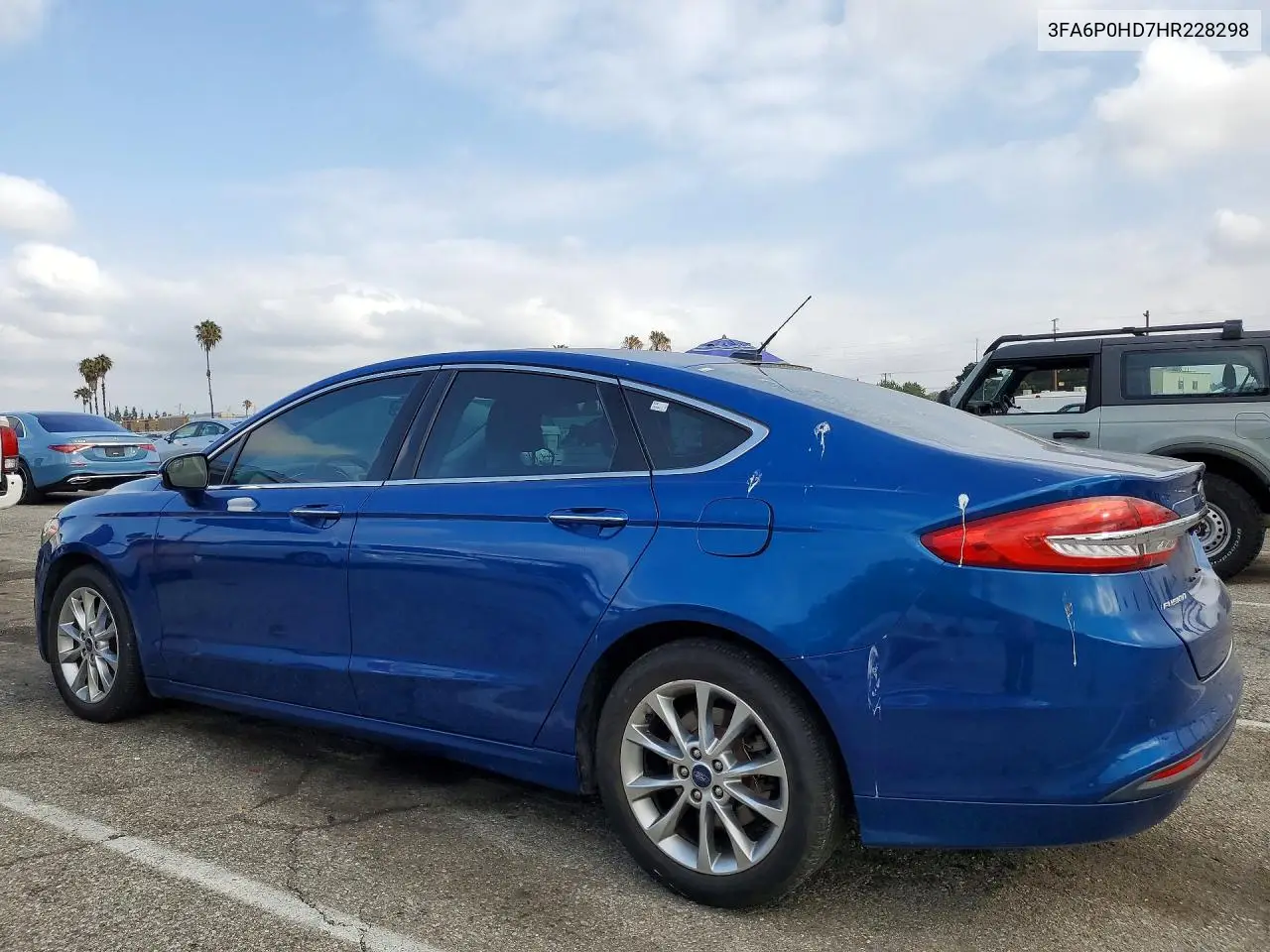 2017 Ford Fusion Se VIN: 3FA6P0HD7HR228298 Lot: 59535006