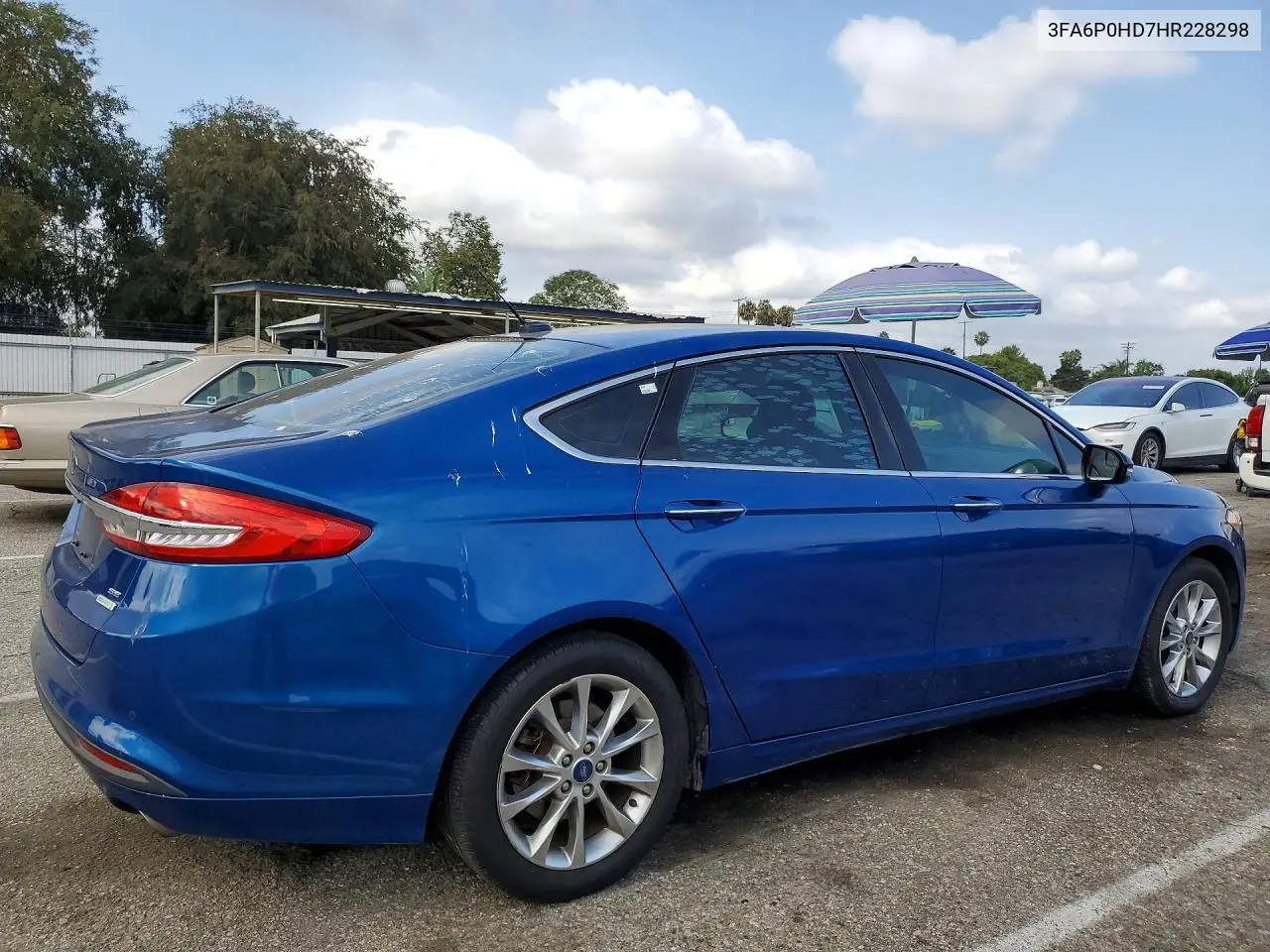 2017 Ford Fusion Se VIN: 3FA6P0HD7HR228298 Lot: 59535006