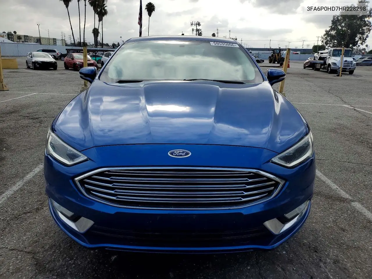 2017 Ford Fusion Se VIN: 3FA6P0HD7HR228298 Lot: 59535006