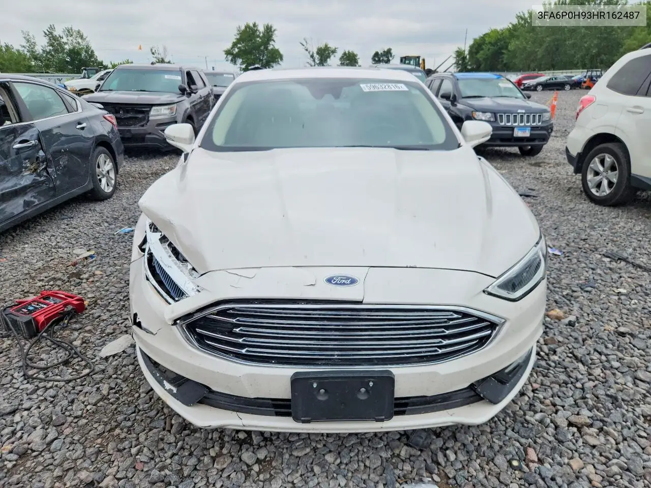 2017 Ford Fusion Se VIN: 3FA6P0H93HR162487 Lot: 59632816