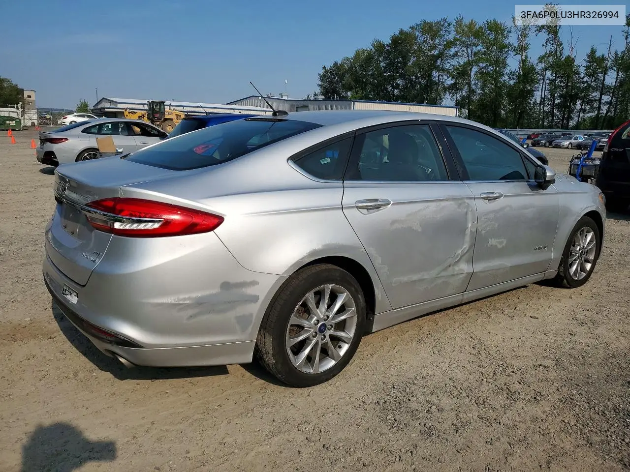 3FA6P0LU3HR326994 2017 Ford Fusion Se Hybrid