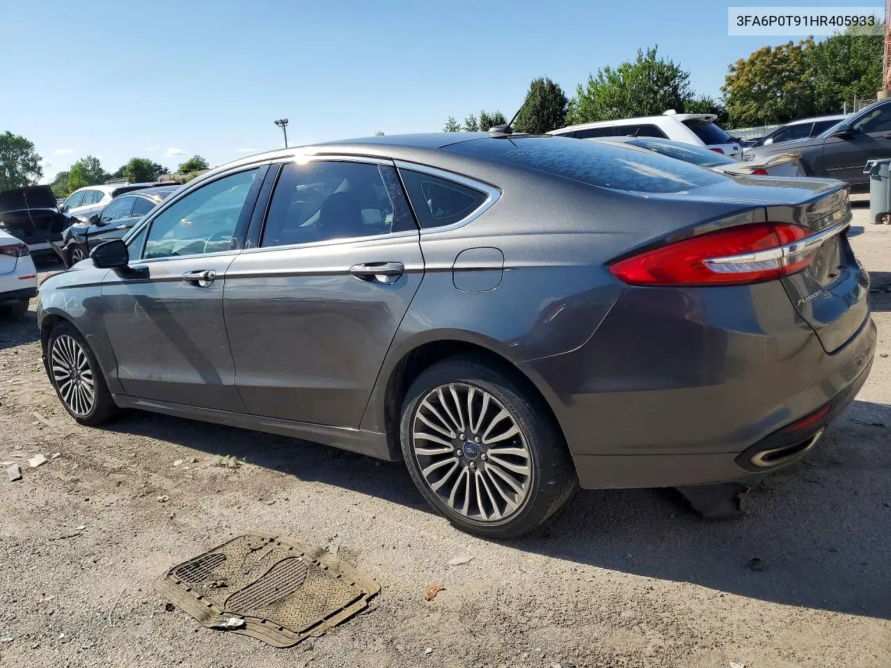 3FA6P0T91HR405933 2017 Ford Fusion Se