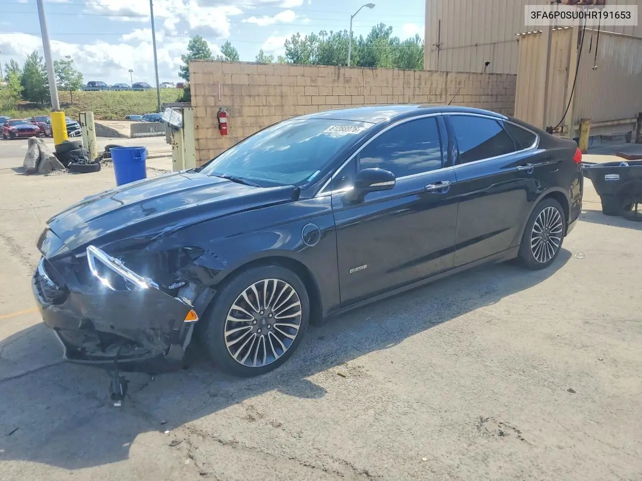 2017 Ford Fusion Titanium Phev VIN: 3FA6P0SU0HR191653 Lot: 61288976