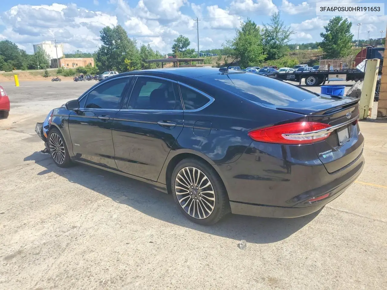 2017 Ford Fusion Titanium Phev VIN: 3FA6P0SU0HR191653 Lot: 61288976