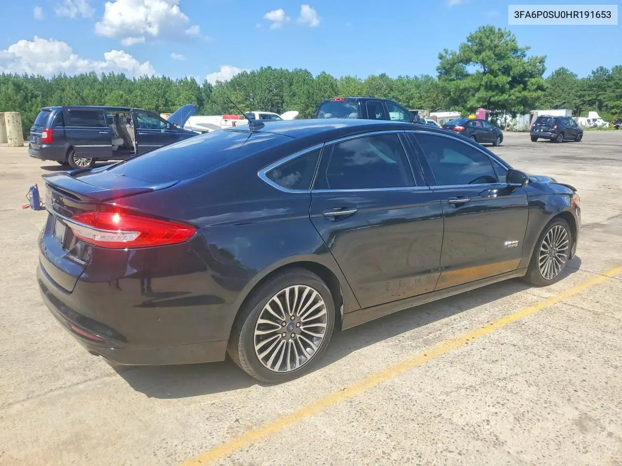 2017 Ford Fusion Titanium Phev VIN: 3FA6P0SU0HR191653 Lot: 61288976