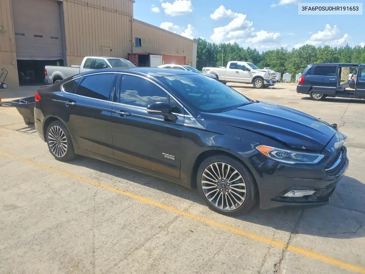 2017 Ford Fusion Titanium Phev VIN: 3FA6P0SU0HR191653 Lot: 61288976