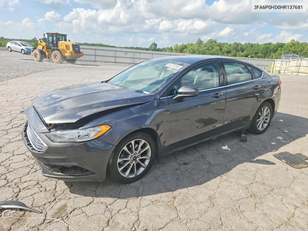 2017 Ford Fusion Se VIN: 3FA6P0HD0HR137681 Lot: 61377266