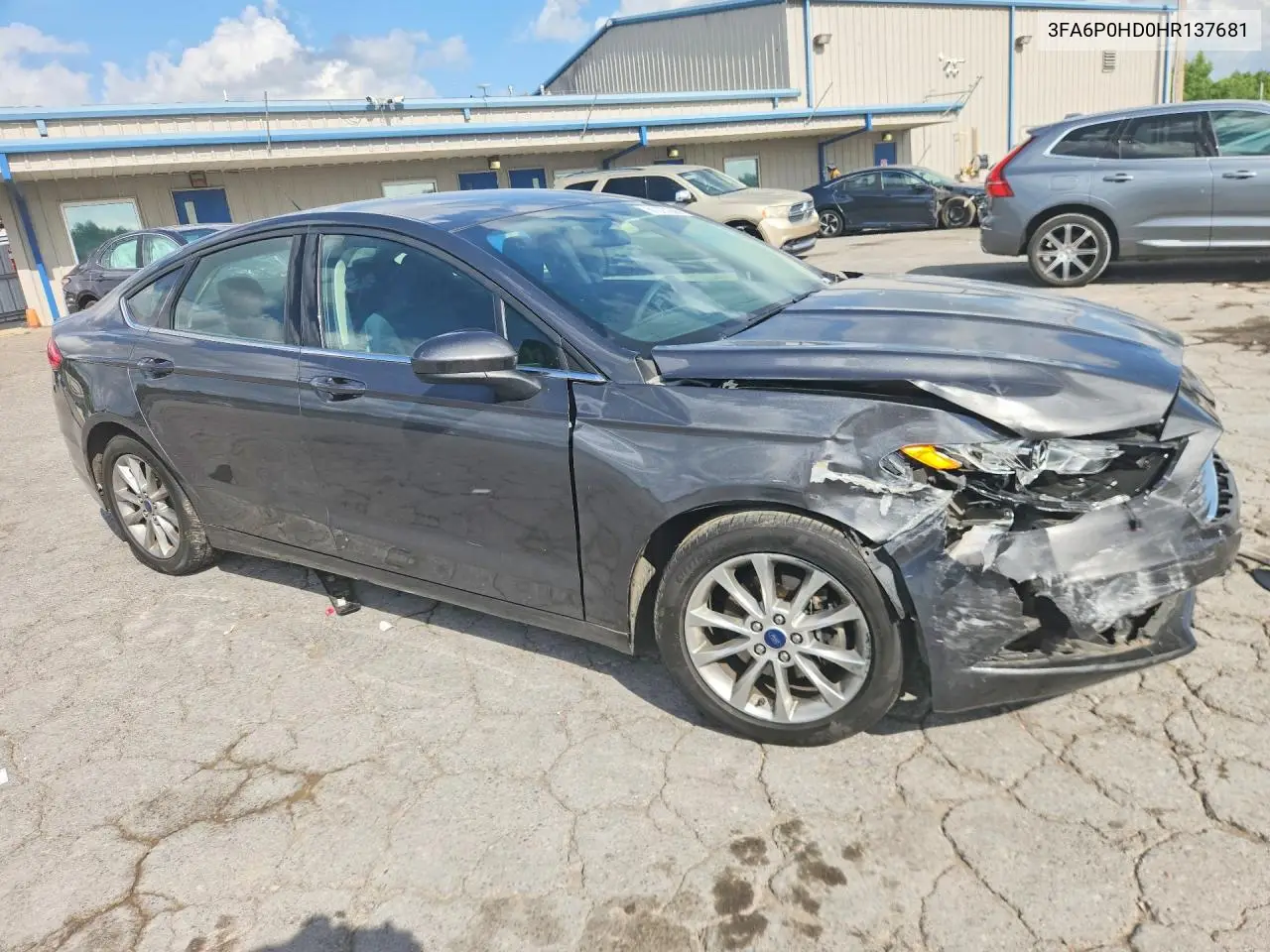 2017 Ford Fusion Se VIN: 3FA6P0HD0HR137681 Lot: 61377266