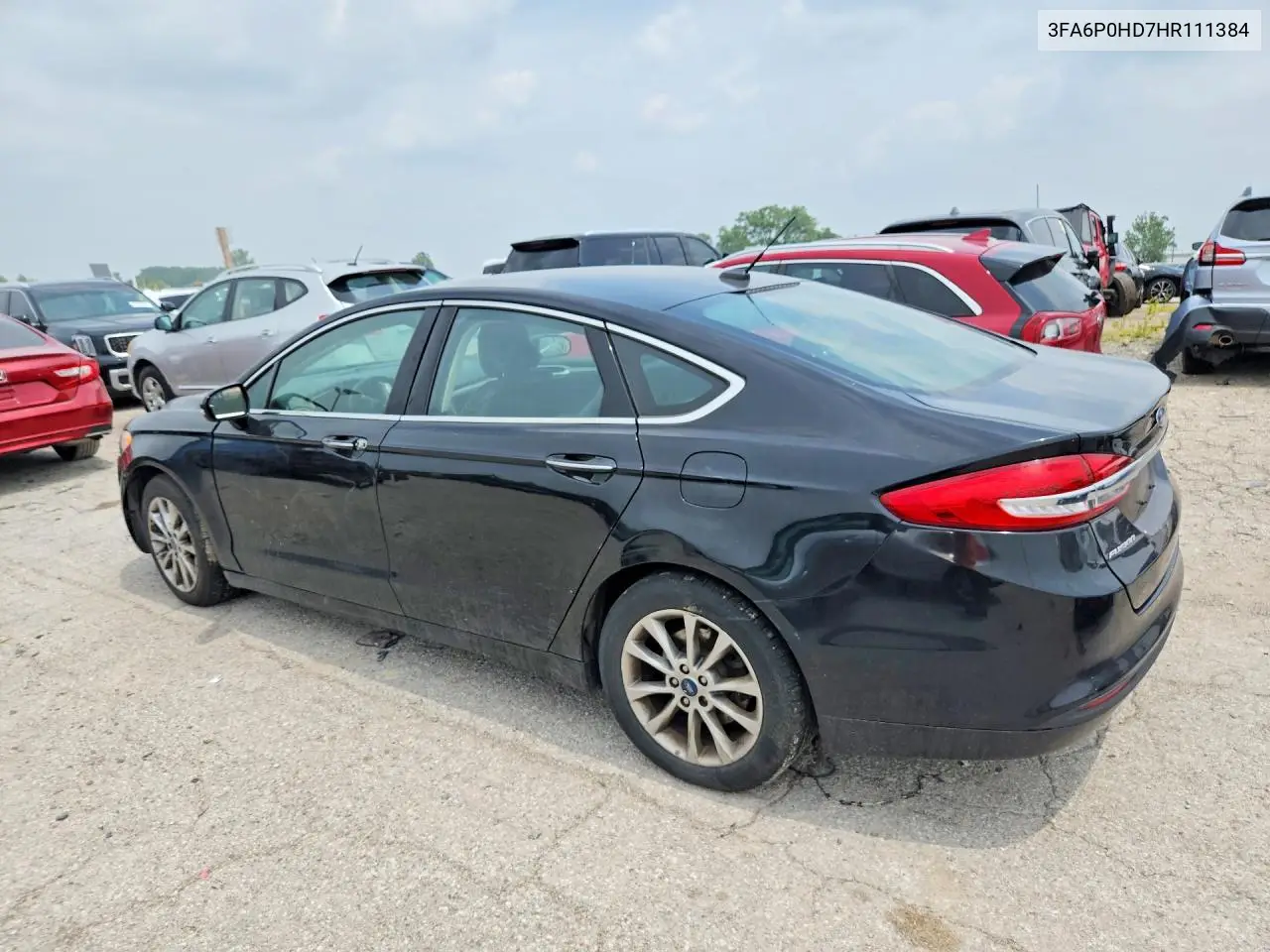 2017 Ford Fusion Se VIN: 3FA6P0HD7HR111384 Lot: 61475806