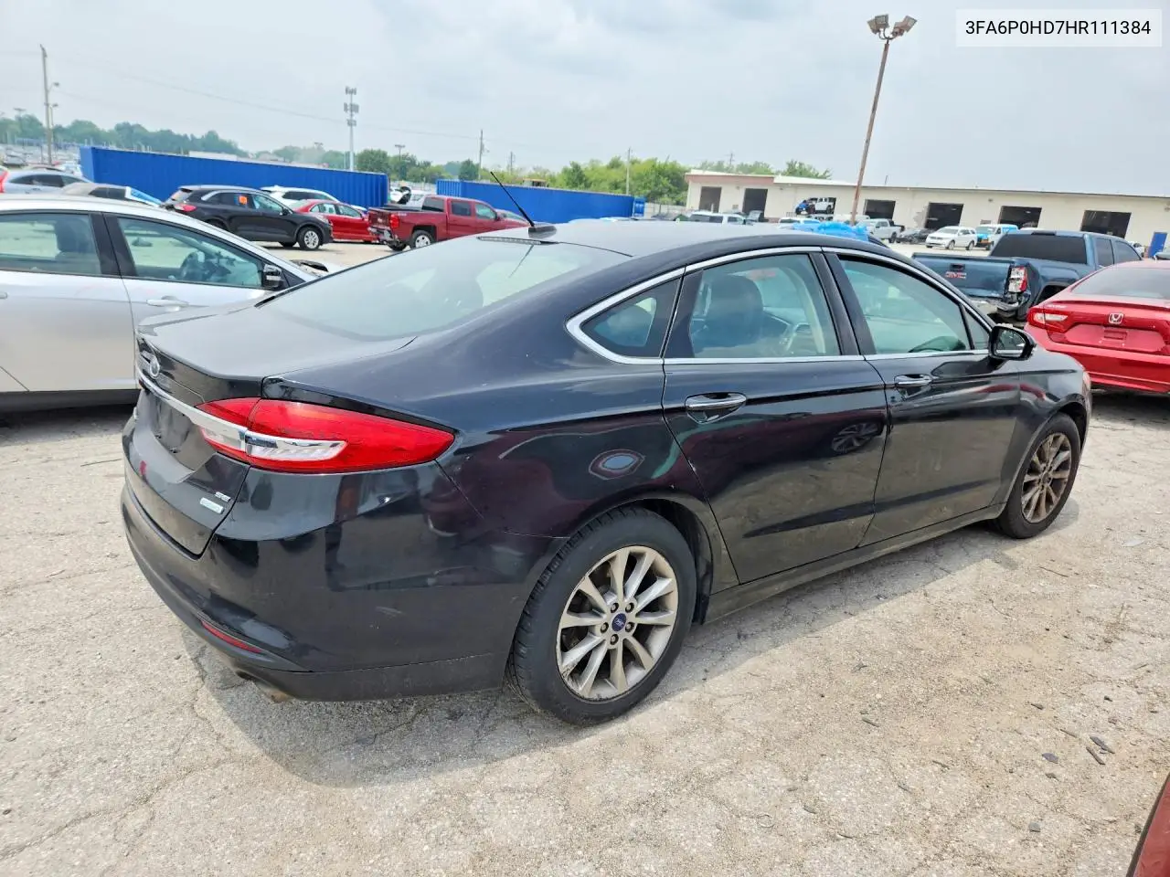 2017 Ford Fusion Se VIN: 3FA6P0HD7HR111384 Lot: 61475806