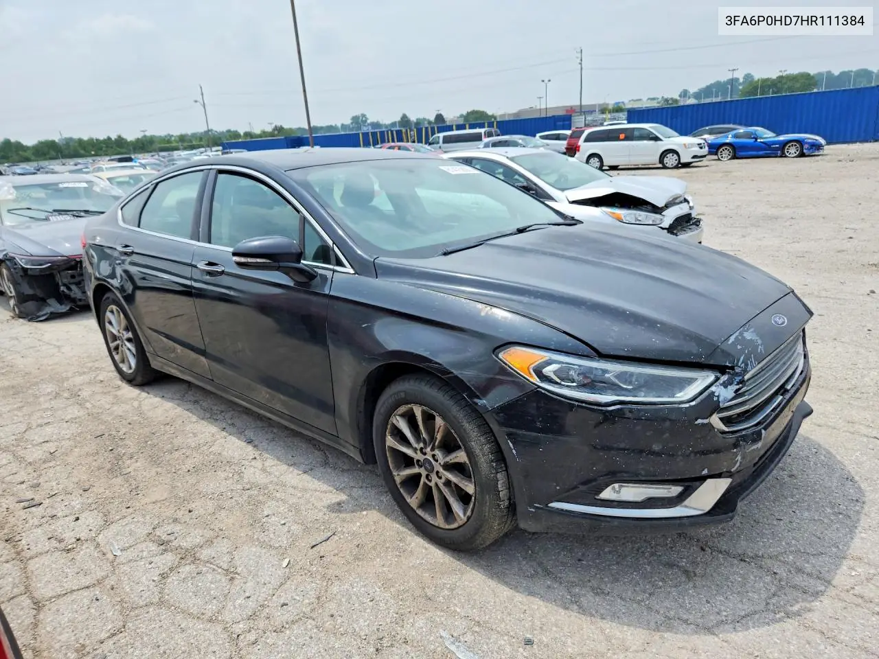 2017 Ford Fusion Se VIN: 3FA6P0HD7HR111384 Lot: 61475806