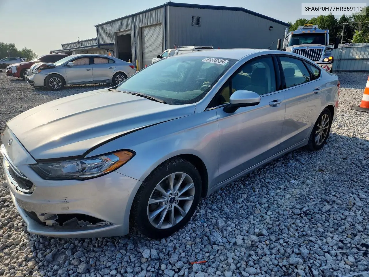 2017 Ford Fusion Se VIN: 3FA6P0H77HR369110 Lot: 61613096