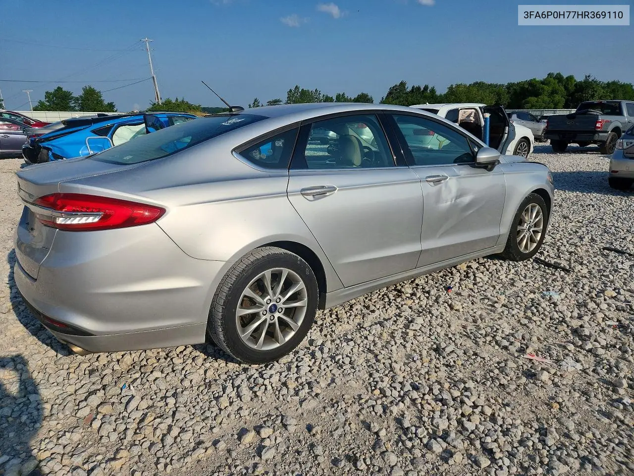 2017 Ford Fusion Se VIN: 3FA6P0H77HR369110 Lot: 61613096