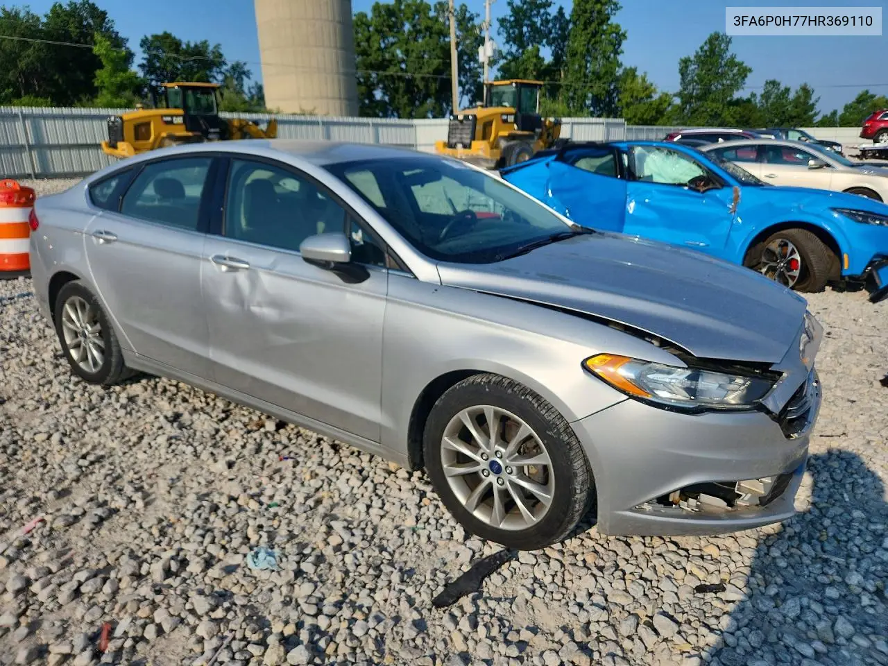 2017 Ford Fusion Se VIN: 3FA6P0H77HR369110 Lot: 61613096