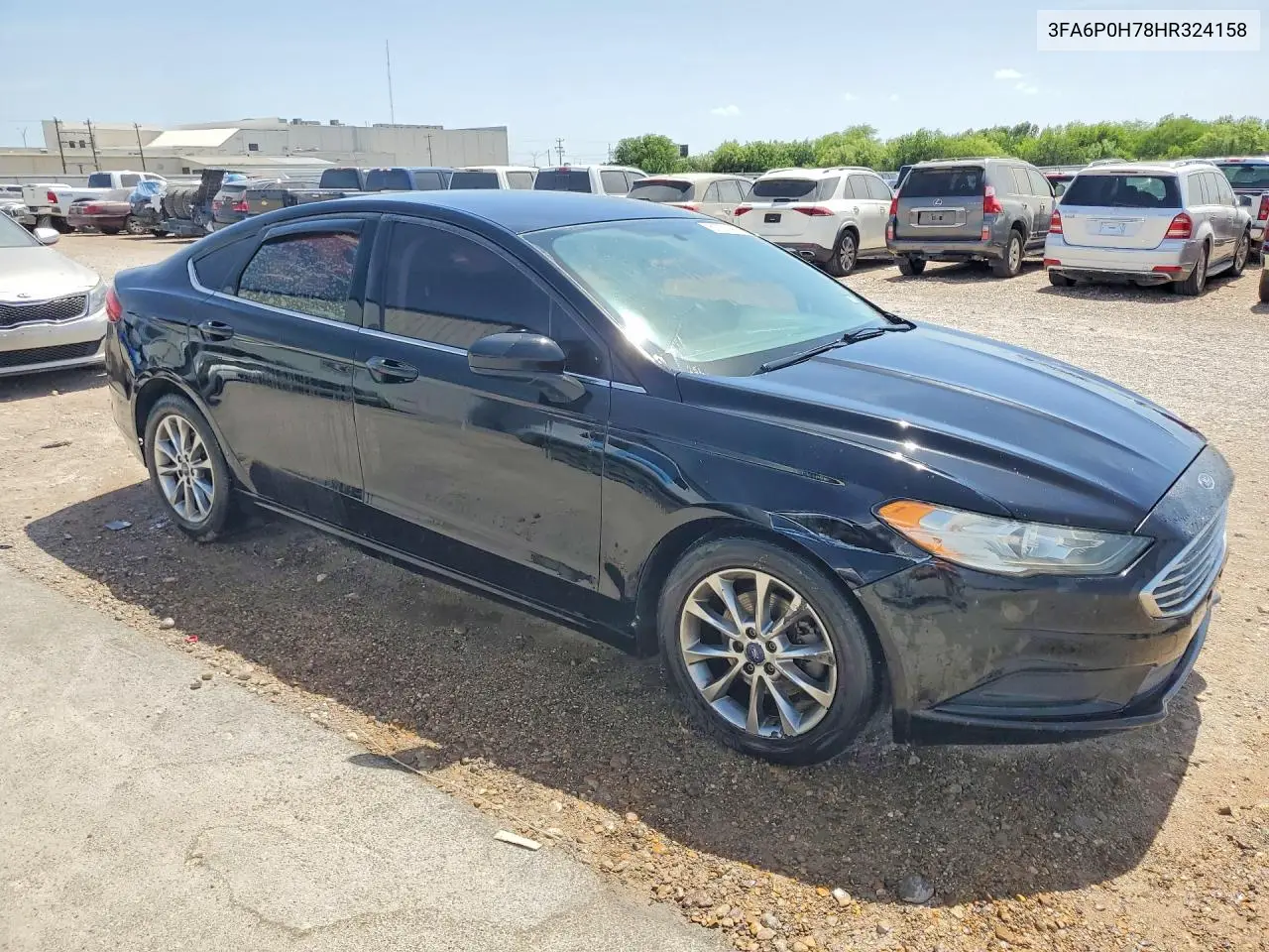 2017 Ford Fusion Se VIN: 3FA6P0H78HR324158 Lot: 61737466