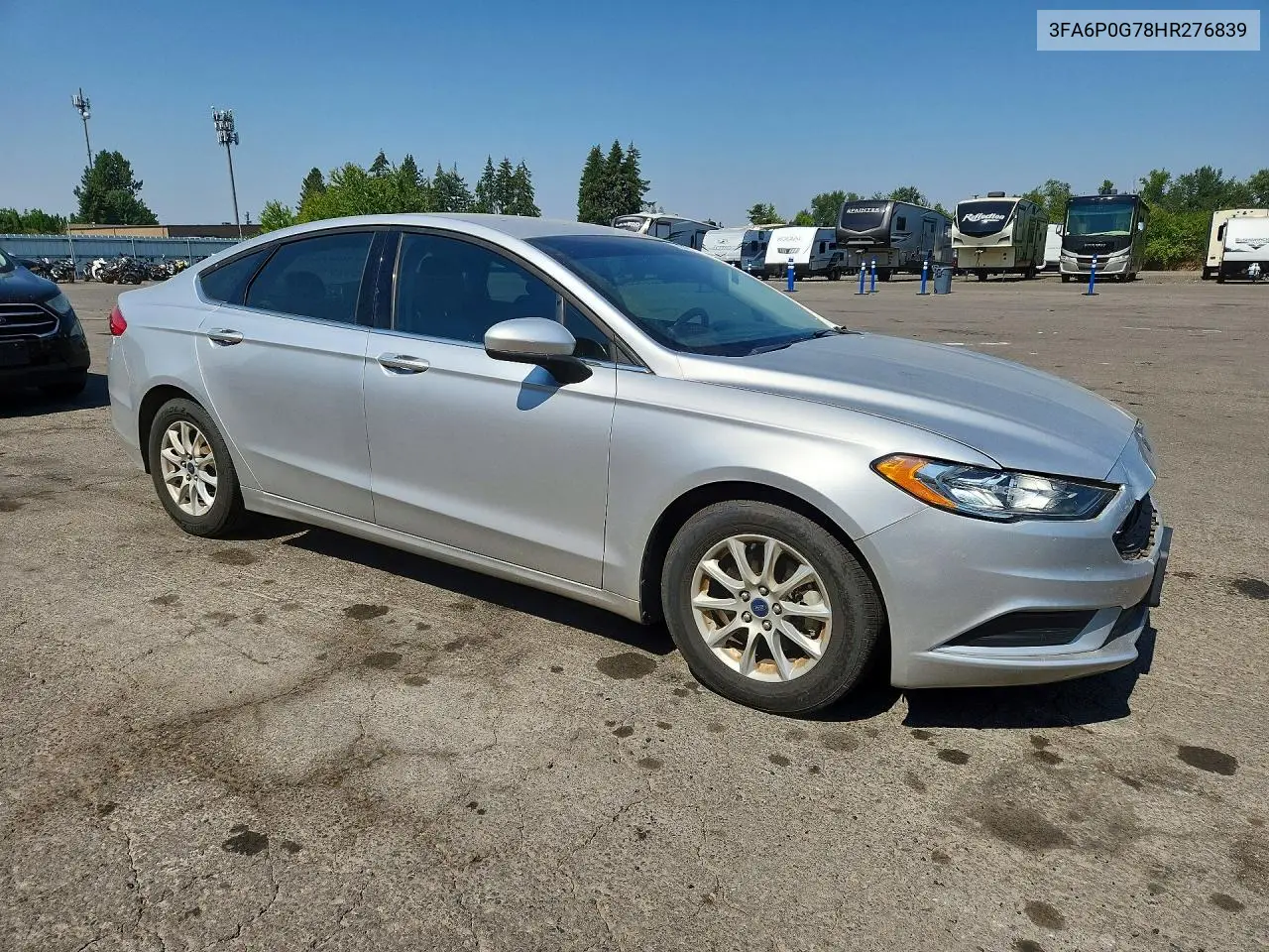 2017 Ford Fusion S VIN: 3FA6P0G78HR276839 Lot: 61818376