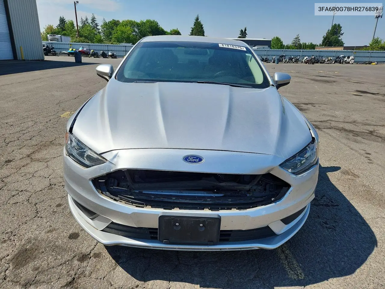 2017 Ford Fusion S VIN: 3FA6P0G78HR276839 Lot: 61818376