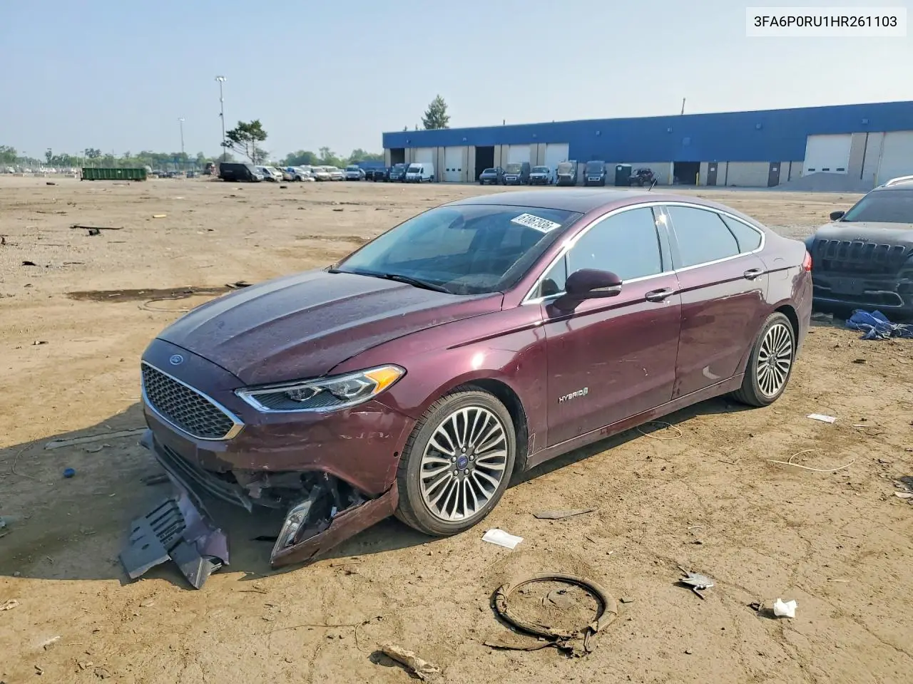 2017 Ford Fusion Titanium Hev VIN: 3FA6P0RU1HR261103 Lot: 61867936
