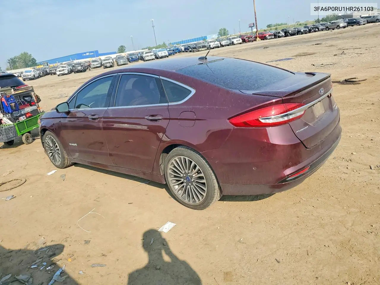 2017 Ford Fusion Titanium Hev VIN: 3FA6P0RU1HR261103 Lot: 61867936