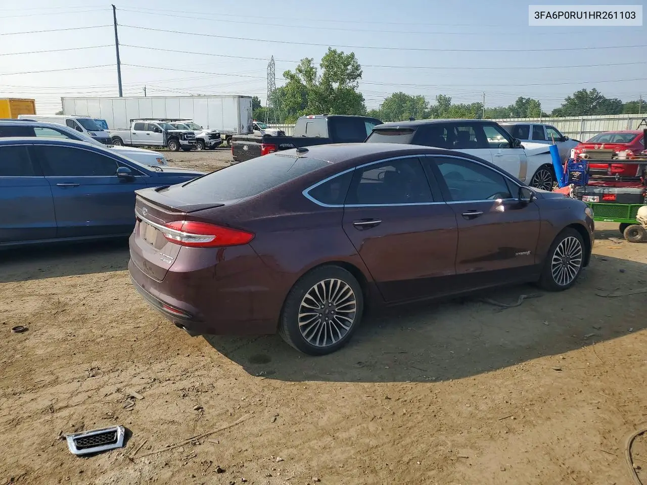 2017 Ford Fusion Titanium Hev VIN: 3FA6P0RU1HR261103 Lot: 61867936