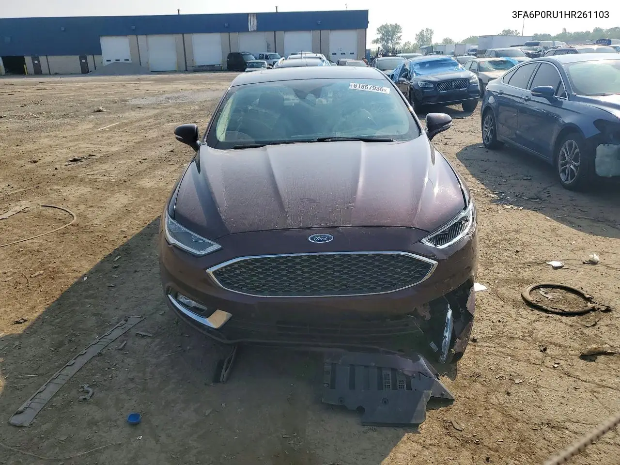 2017 Ford Fusion Titanium Hev VIN: 3FA6P0RU1HR261103 Lot: 61867936