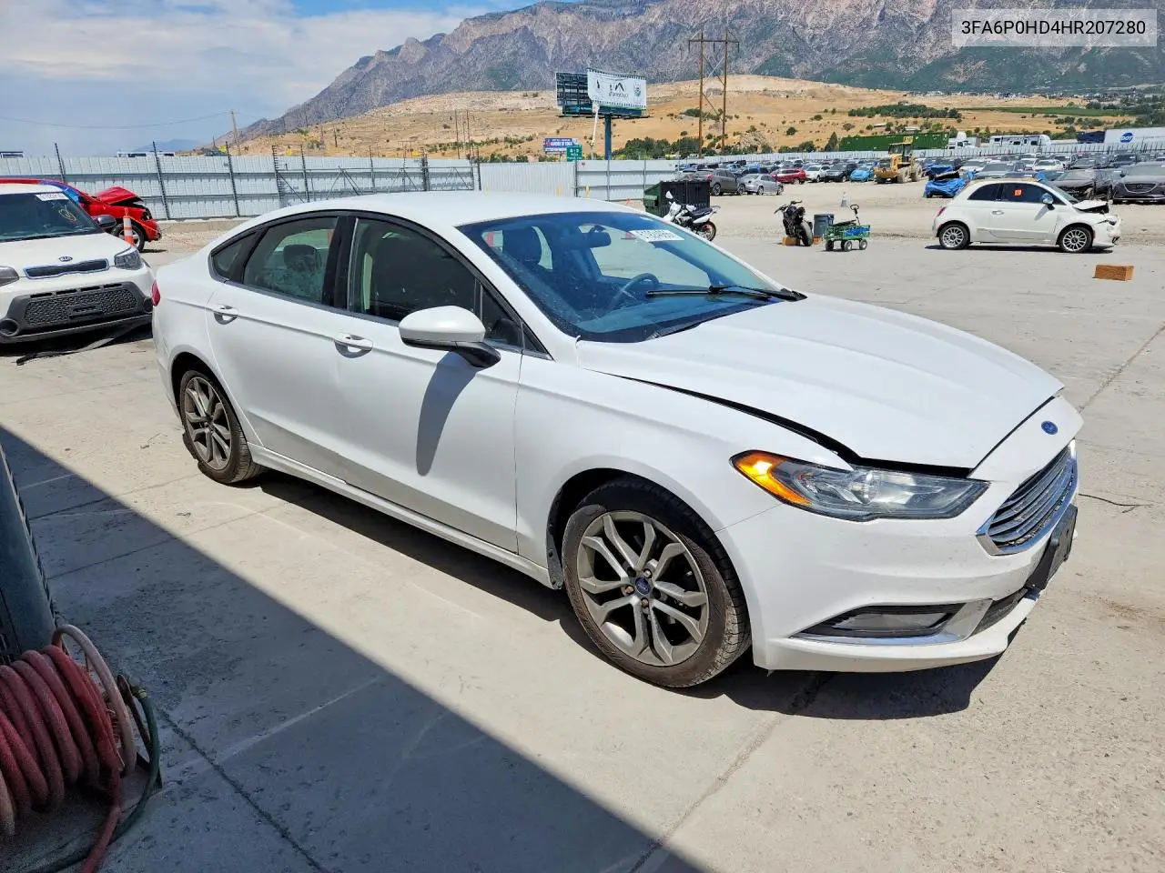 2017 Ford Fusion Se VIN: 3FA6P0HD4HR207280 Lot: 61924066