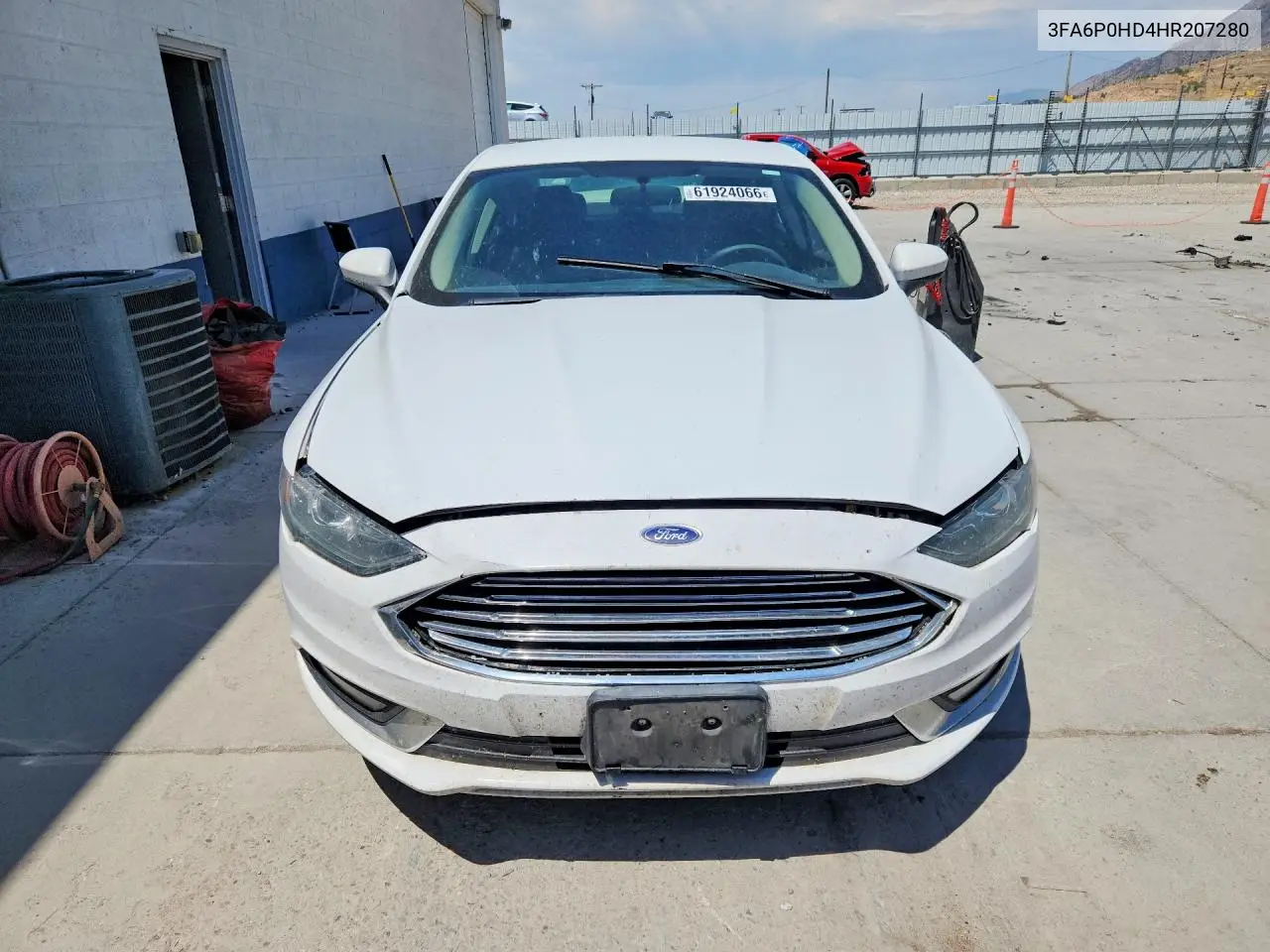 2017 Ford Fusion Se VIN: 3FA6P0HD4HR207280 Lot: 61924066