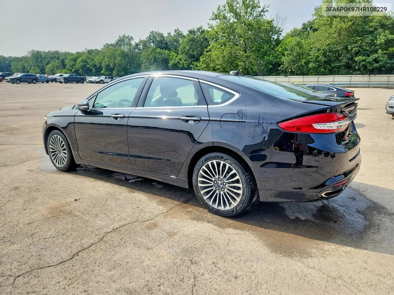2017 Ford Fusion Titanium VIN: 3FA6P0K97HR108229 Lot: 61928876