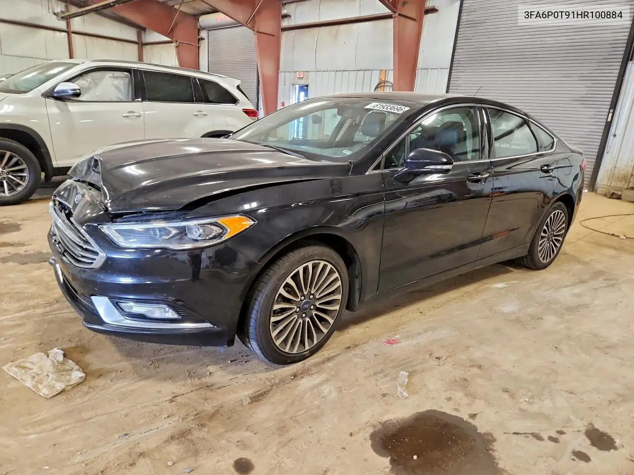 2017 Ford Fusion Se VIN: 3FA6P0T91HR100884 Lot: 61933696