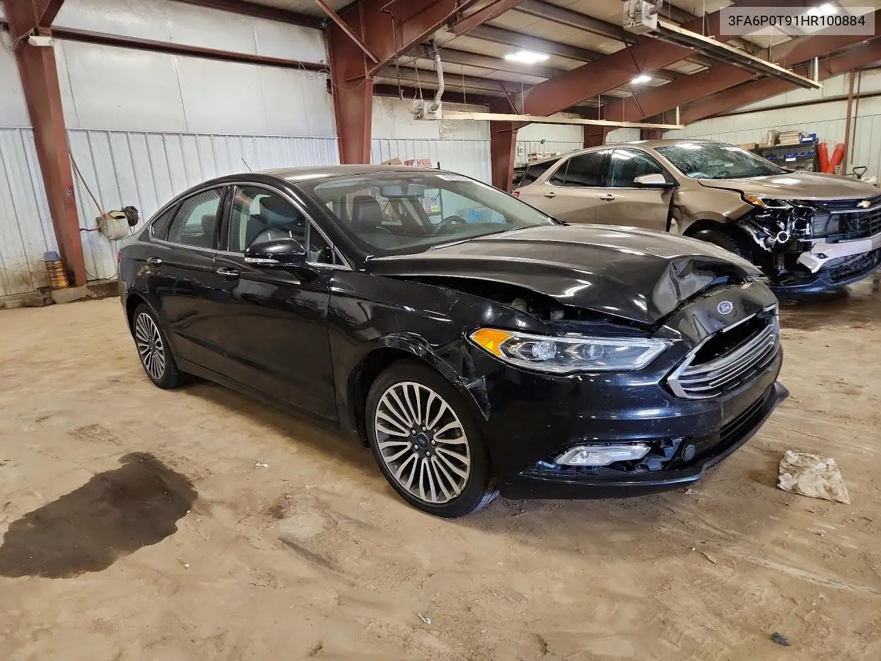 2017 Ford Fusion Se VIN: 3FA6P0T91HR100884 Lot: 61933696