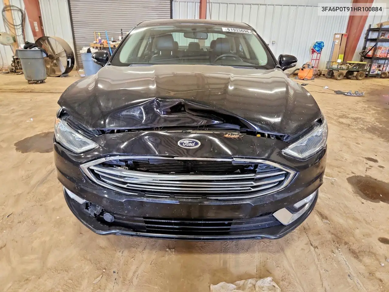 2017 Ford Fusion Se VIN: 3FA6P0T91HR100884 Lot: 61933696