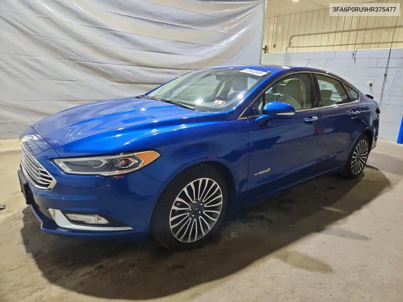 2017 Ford Fusion Titanium Hev VIN: 3FA6P0RU9HR375477 Lot: 61943946