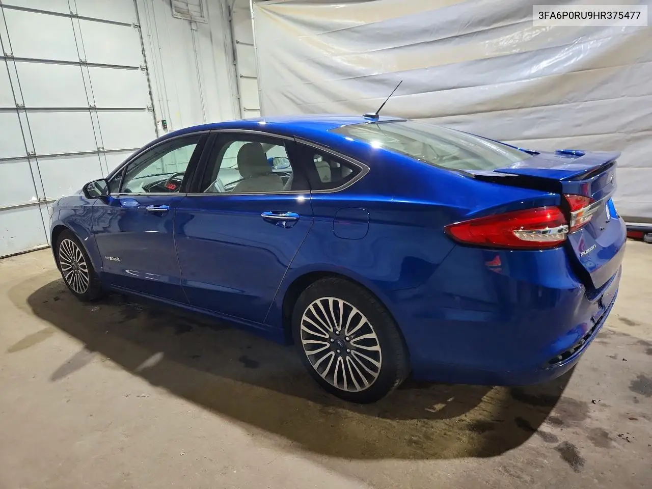 2017 Ford Fusion Titanium Hev VIN: 3FA6P0RU9HR375477 Lot: 61943946