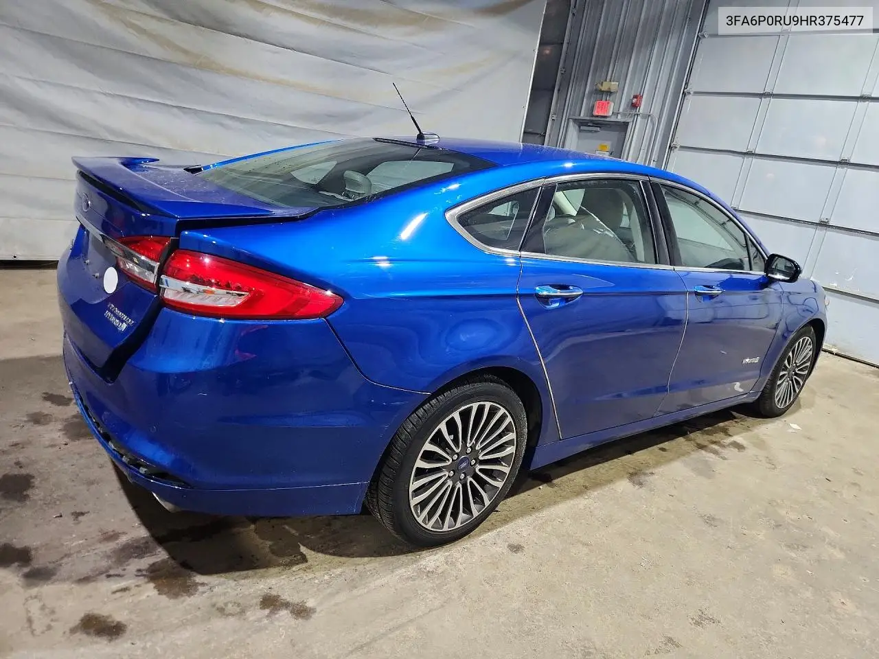 2017 Ford Fusion Titanium Hev VIN: 3FA6P0RU9HR375477 Lot: 61943946