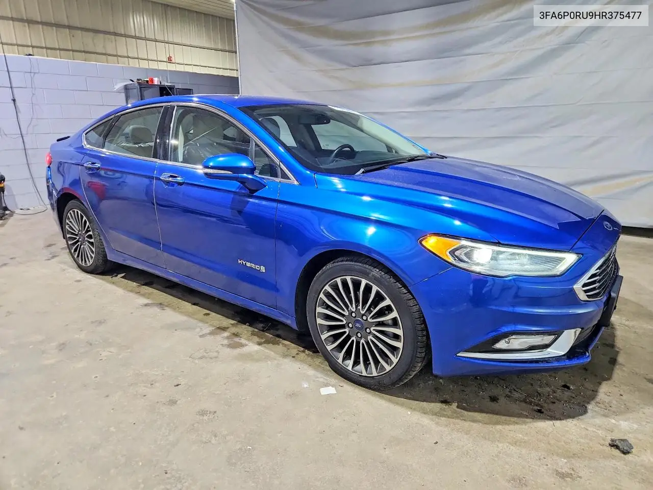 2017 Ford Fusion Titanium Hev VIN: 3FA6P0RU9HR375477 Lot: 61943946