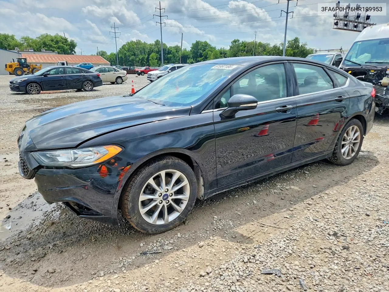2017 Ford Fusion Se VIN: 3FA6P0H76HR199953 Lot: 61997186